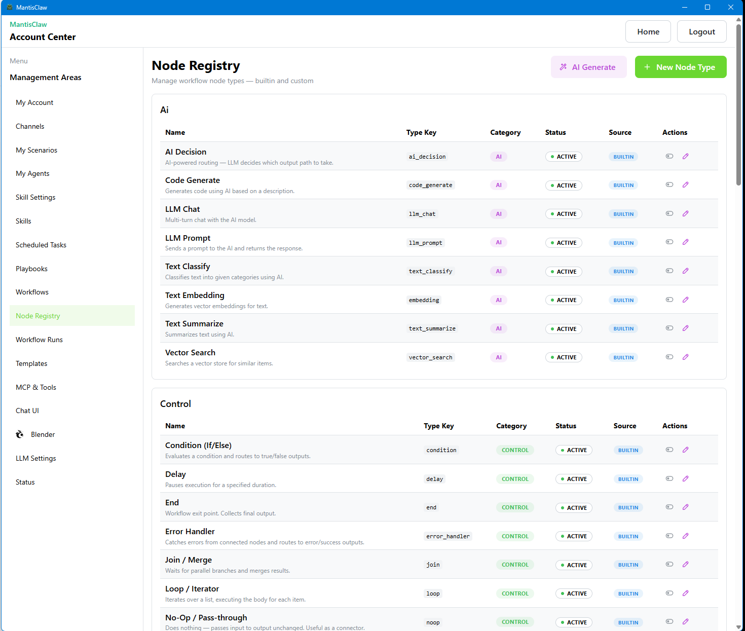 AI-Assisted Node Registry