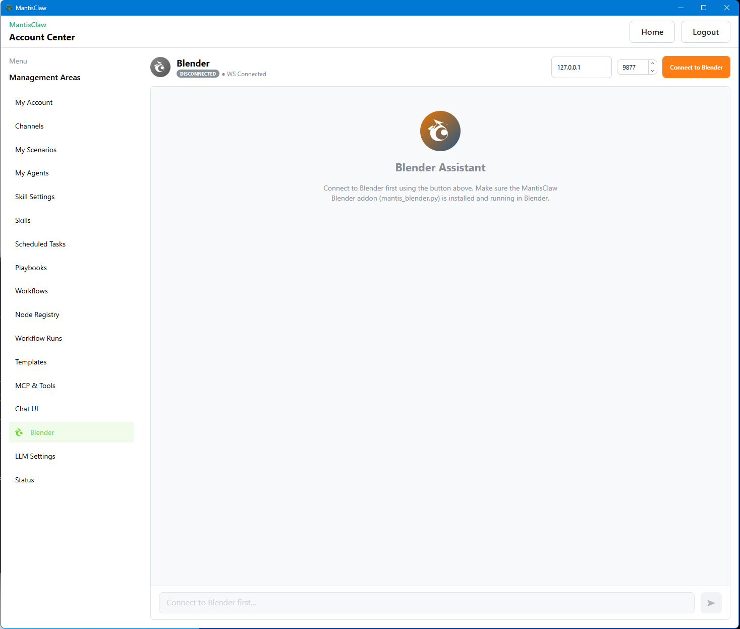 Blender Control via MCP